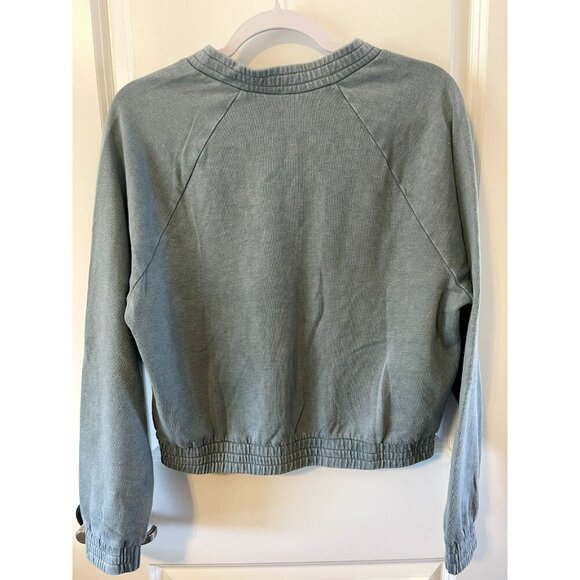NWT REVOLVE Hello Nite Size XS Sea Green Sweater Jacket Zipup cute pocket detail - Picture 2 of 6